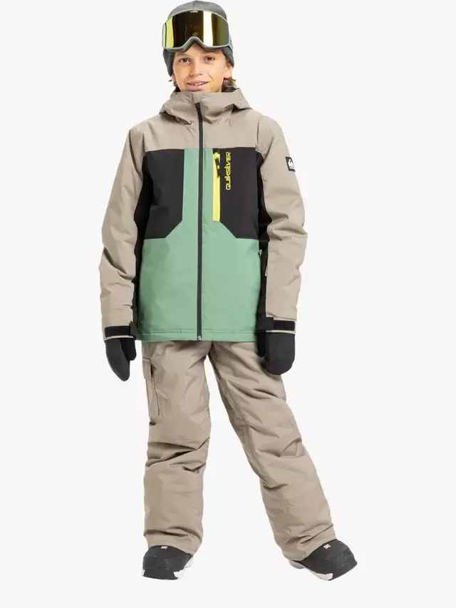 Детская техническая зимняя куртка Quicksilver Dawson, цвет Fallen Rock Quiksilver — фото 4