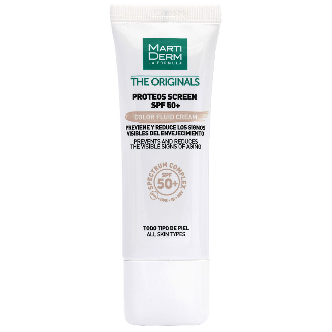 

Тонирующий крем для лица с солнцезащитным фактором spf50 Martiderm The Originals Proteos Screen Spf50+ Color Fluid Cream, 40 мл