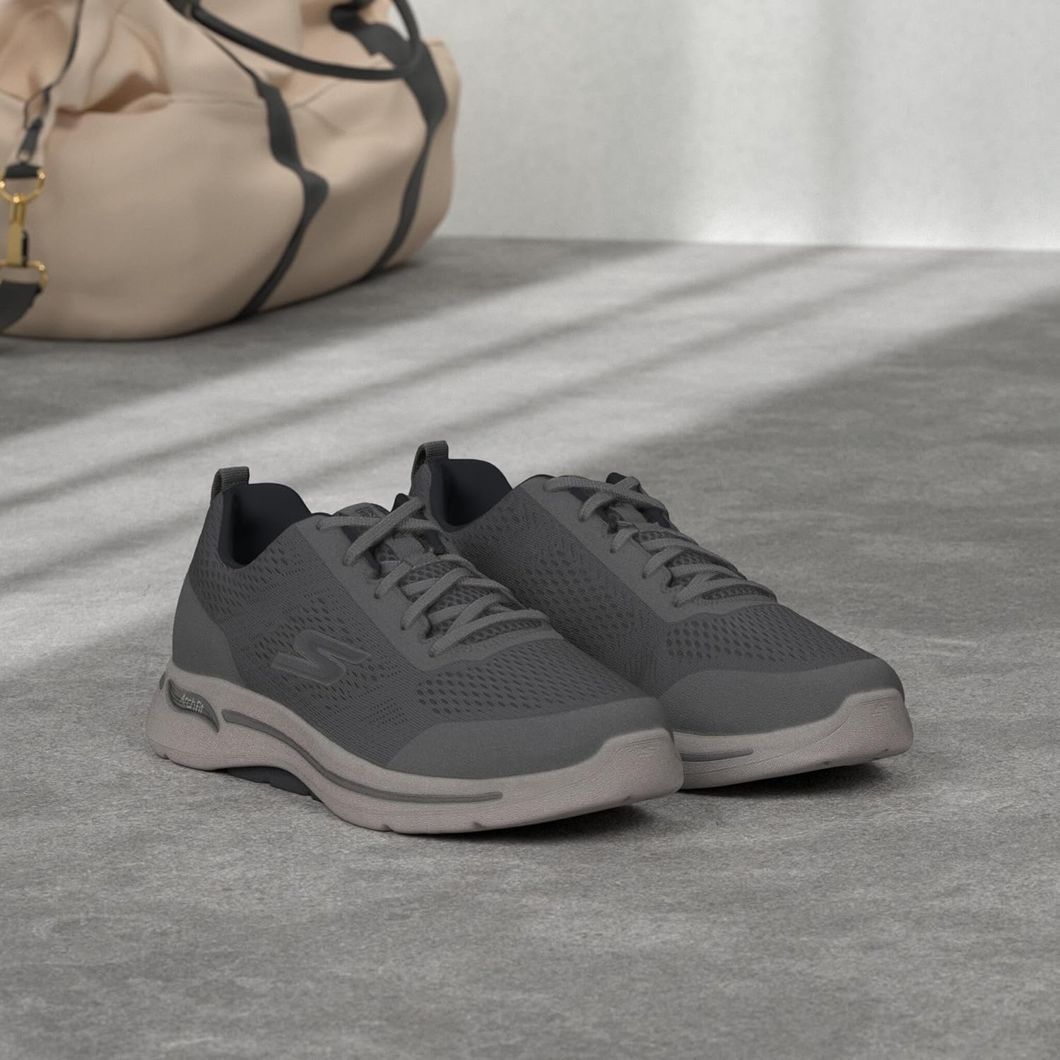 Мужские кроссовки для ходьбы Skechers Gowalk с поддержкой свода стопы, синий/серый — фото 2