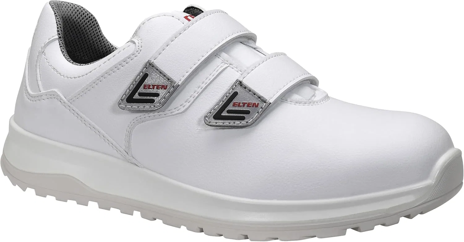 Защитная обувь ELTEN White Grip Low ESD S2, женская и мужская, текстильная, со стальным защитным носком, легкая, спортивная