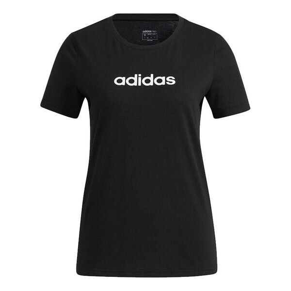 

Футболка neo esntl tee1 с принтом логотипа спортивная круглая горловина короткий рукав Adidas, черный