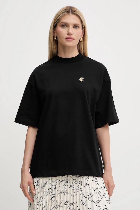 

Хлопковая футболка Just Cavalli, черный