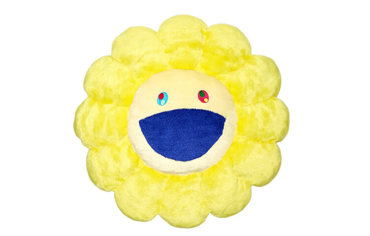 

Murakami Takashi Takashi Murakami Pillow, Белый/синий — версия с черным лицом
