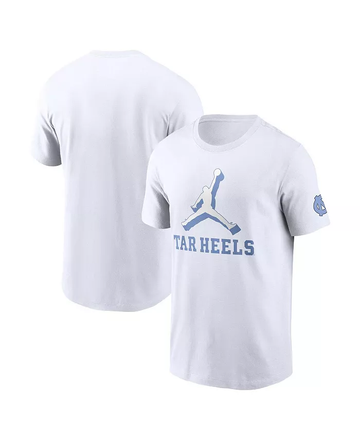 

Мужская белая футболка North Carolina Tar Heels Primetime 2-Hit Swoosh Jordan