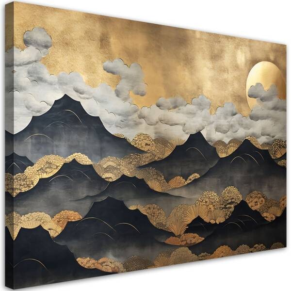 

Картина арт-принт KUNSTLOFT Sea of Clouds, желтый