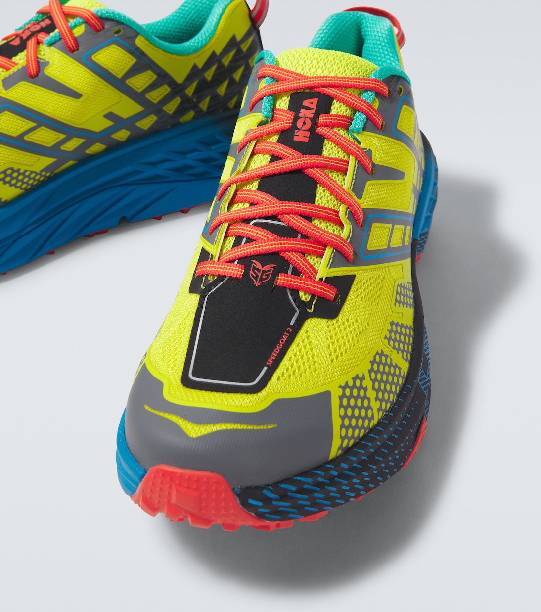 Кроссовки для бега Speedgoat 2 Hoka One One, Hoka Citrus / Hoka Blue — фото 3