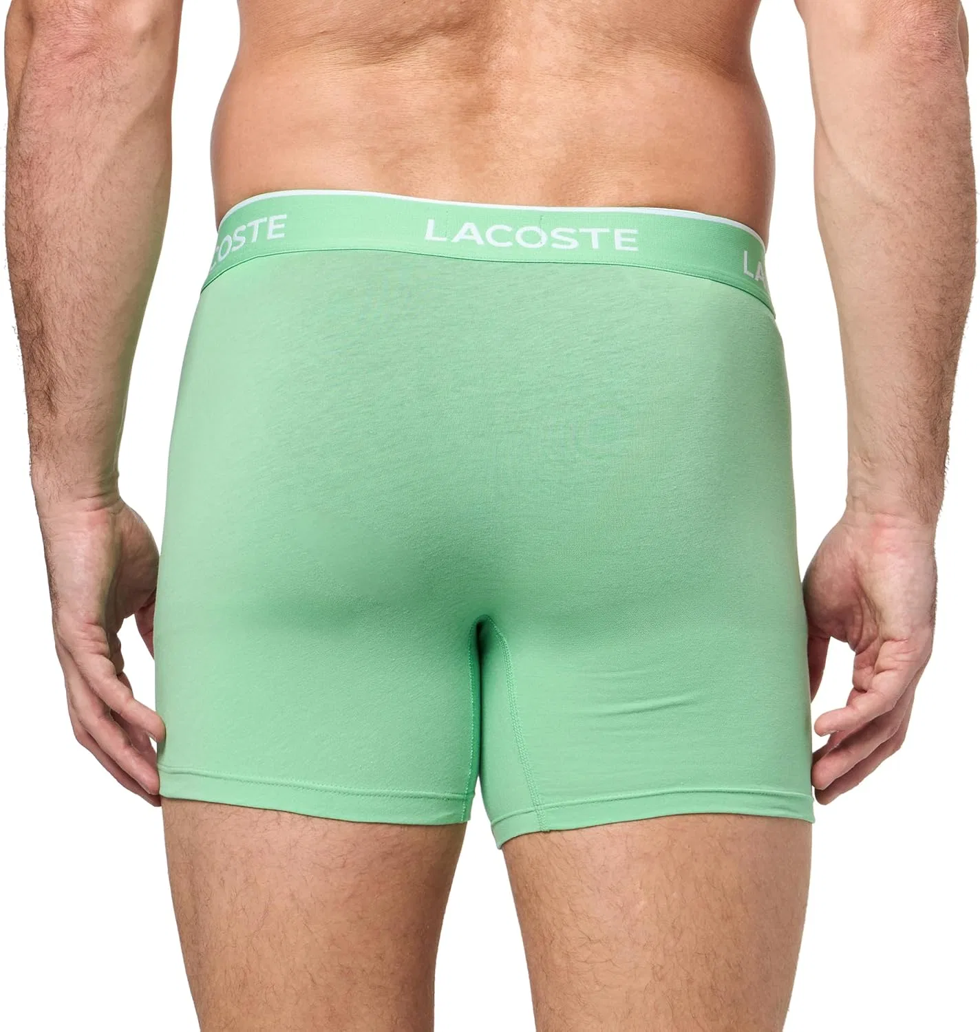 Боксеры хлопковые с эластаном Lacoste, мультиколор — фото 3