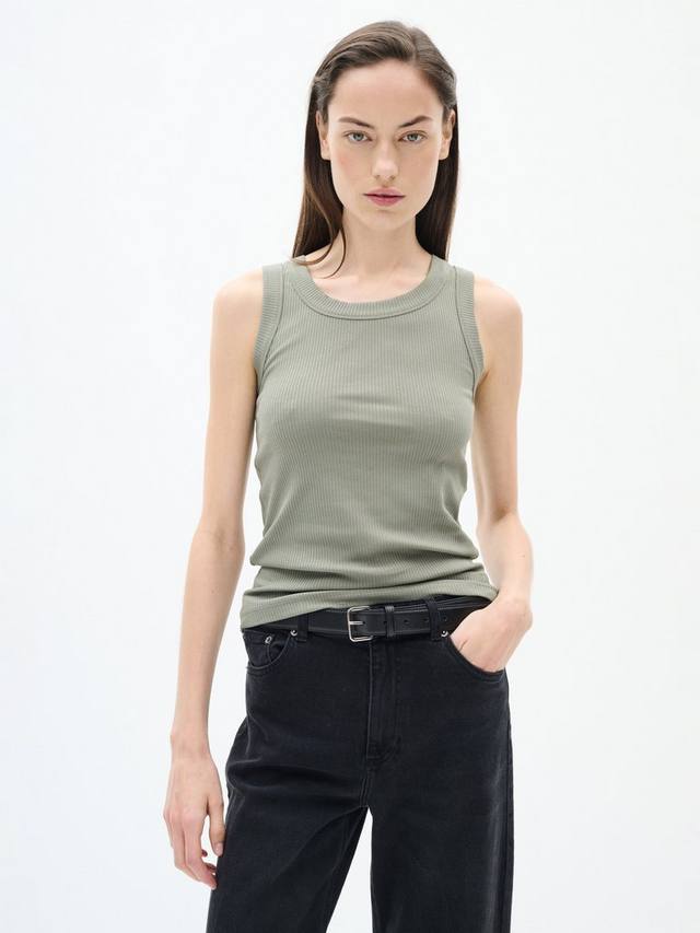 

Топ-жилет в рубчик от dagna InWear, цвет Agave Green