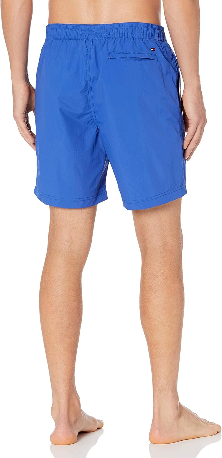 Мужские плавки Tommy Hilfiger Flag длиной 7 дюймов с быстросохнущими вставками, Cobalt — фото 2