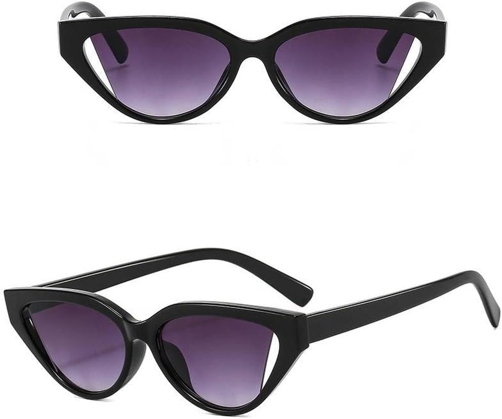 

Винтажные маленькие солнцезащитные очки LVTFCO «кошачий глаз» для женщин, модные, конфетного цвета, сексуальные солнцезащитные очки для женщин, популярные оттенки, Black Gray