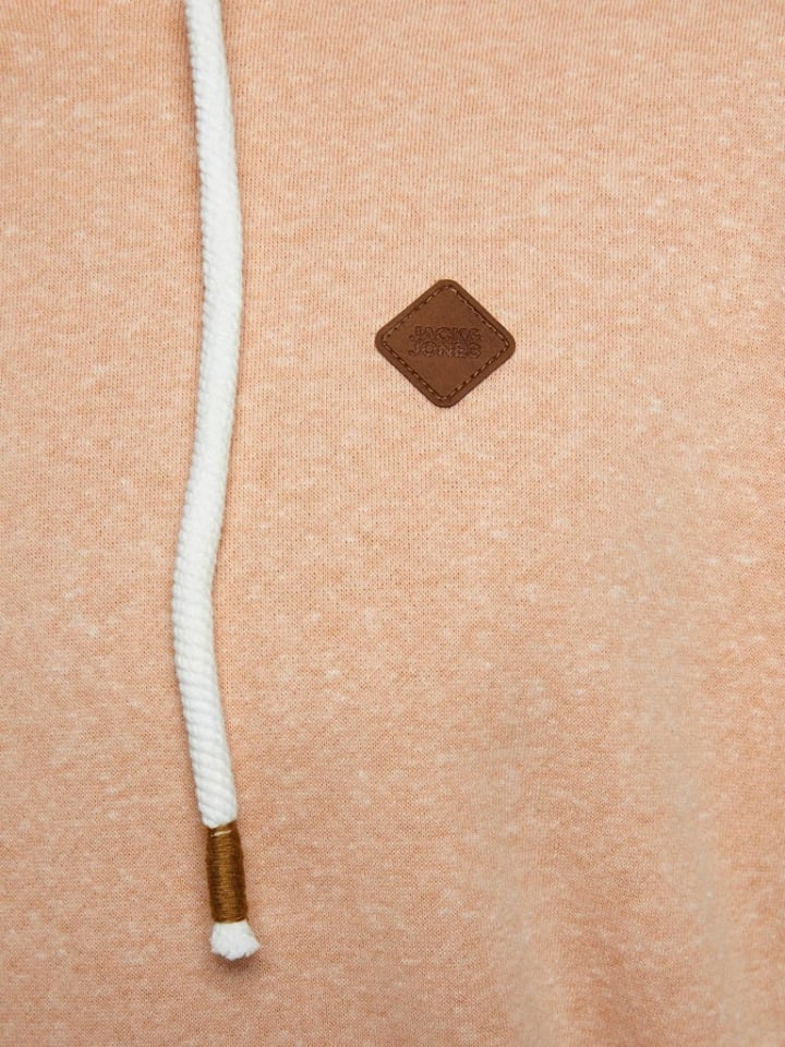 

Jack & Jones Мужская толстовка с капюшоном кораллового цвета, Красный, Jack & Jones Мужская толстовка с капюшоном кораллового цвета