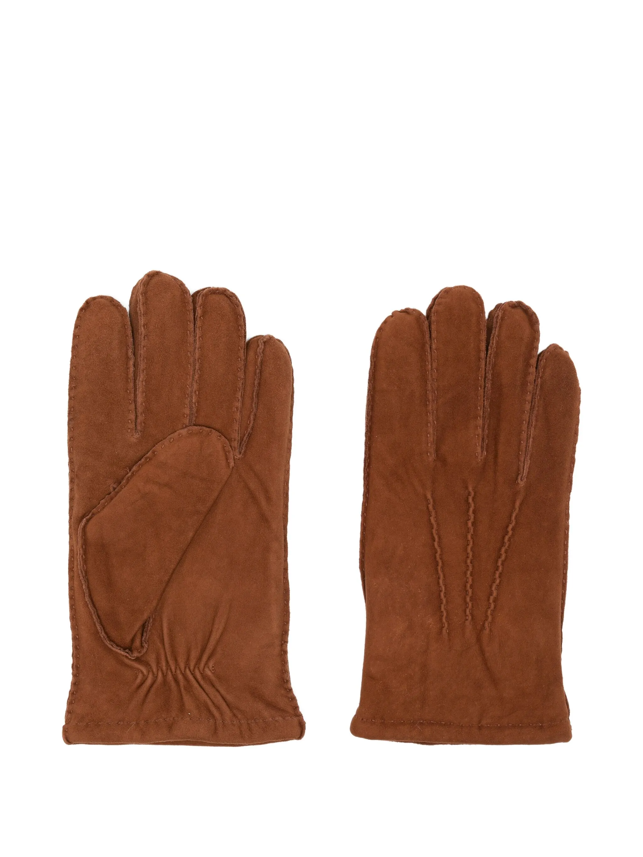 

Кожаные перчатки N.Peal, коричневый