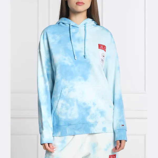 

Толстовка оверсайз Tjw ovrszd тай-дай Tommy Hilfiger, синий