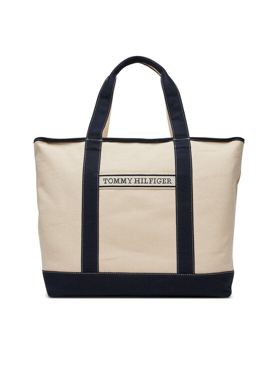 

Сумочка Th Summer Canvas Tote AW0AW17421 Tommy Hilfiger, бежевый