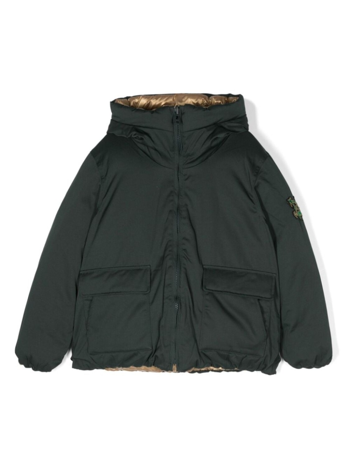 

Zadig & Voltaire Kids пуховик с логотипом, зеленый