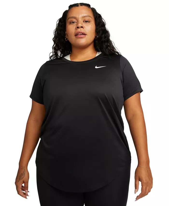 Женская футболка Dri-FIT, XS–4X Nike, черный — фото 2