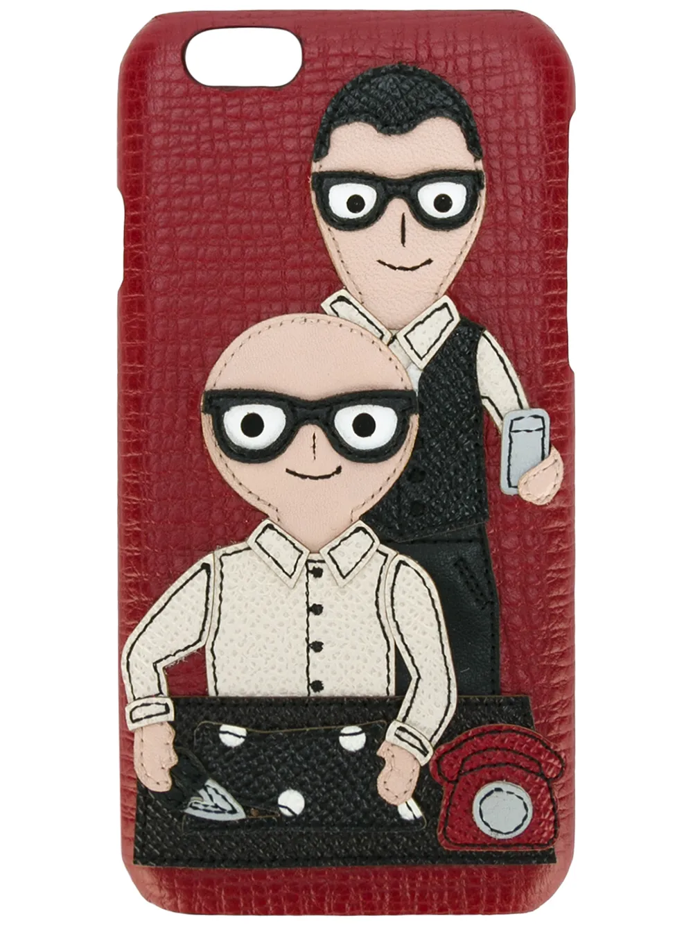 

Чехол для iPhone 6 с заплаткой в виде дизайнеров Dolce & Gabbana, красный