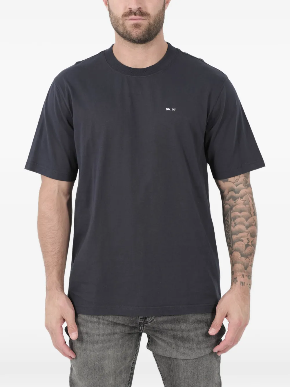 

Футболка Adam с вышитым логотипом Nn07, синий