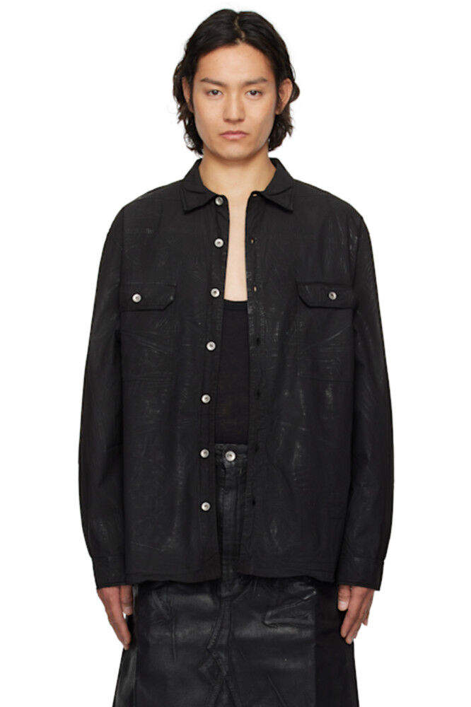 

Черная рубашка Hollywood Jumbo Rick Owens DRKSHDW