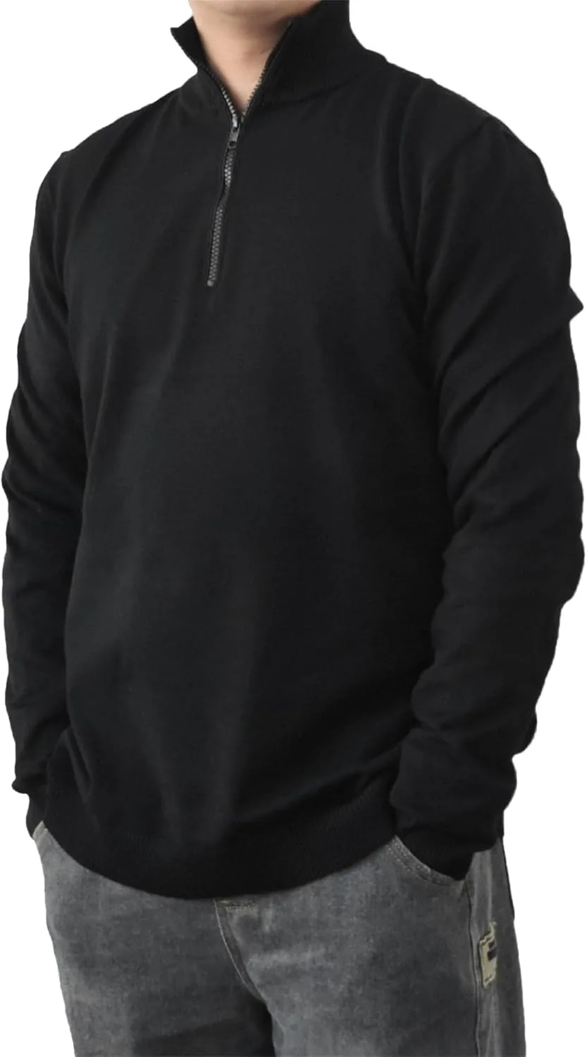 

Мужской повседневный теплый вязаный свитер Maiyifu-GJ с молнией Slim Fit