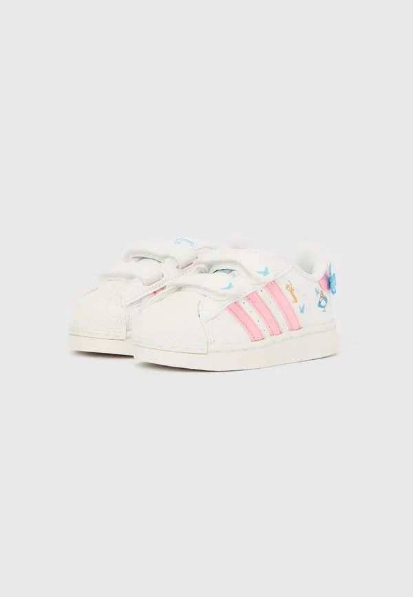 Кроссовки superstar ii унисекс Adidas Originals, White/Light Pink/Lucid Aquamarine — фото 2