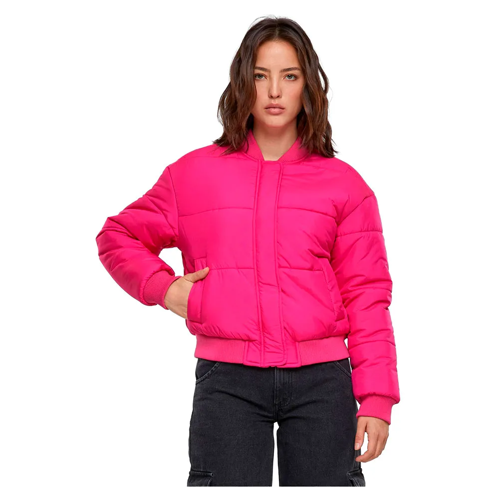 

Куртка Urban Classics TB6152 puffer, розовый