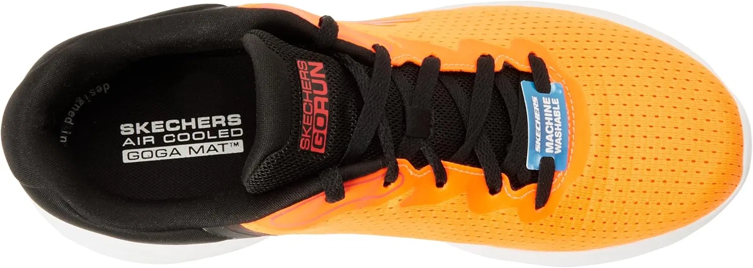 Мужские кроссовки Skechers Go Run Lite Anchorage, Orange And Black Textile Synthetic — фото 3