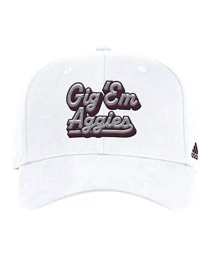 

Мужская белая шляпа Texas A M Aggies Chant Flex Adidas, белый