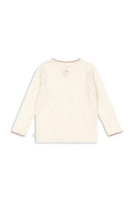 Лонгслив детский с длинным рукавом MIMMI MODAL BLOUSE Konges Sløjd, бежевый — фото 2