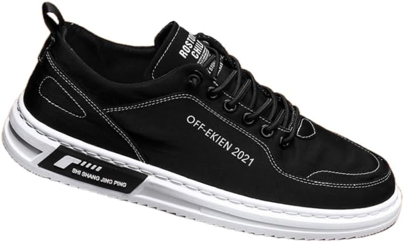 

Мужские кеды Fusecottc однотонные - удобные и дышащие, повседневные и спортивные кроссовки, черный