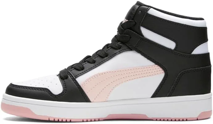 Кроссовки Puma Unisex-Child Rebound Layup Mid, черный/розовый — фото 3