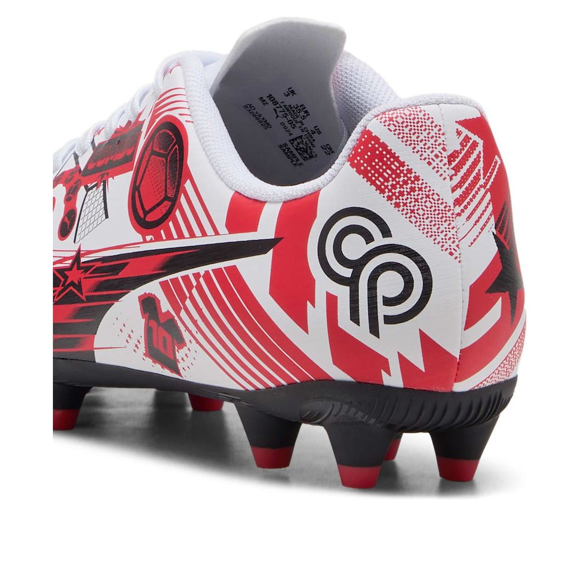 Кроссовки (GS) PUMA x Christian Pulisic Ultra Legacy FG/AG 'Allover Print - White Red Black' — фото 4