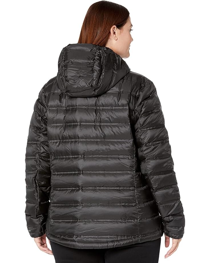 

Куртка Columbia Plus Size Pebble Peak Down Hooded Jacket, черный