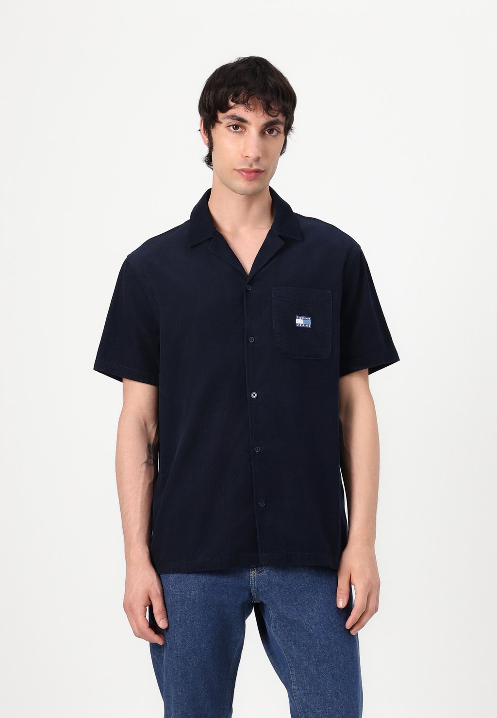 

Рубашка CAMP SHIRT Tommy Jeans, темно-синий