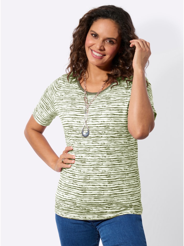 

Футболка с принтом цвета хаки и лаймового зеленого WITT WEIDEN, Зеленый, Футболка с принтом цвета хаки и лаймового зеленого WITT WEIDEN