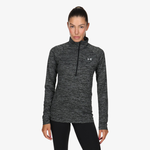 

Толстовка женская ua tech твист на молнии ½ Under Armour, черный