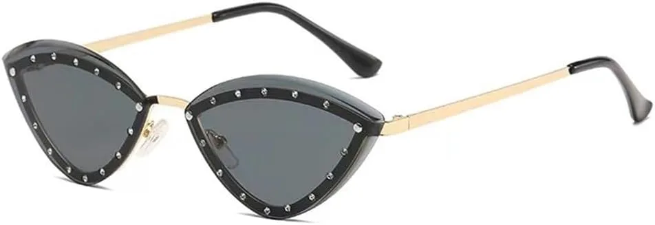 

Солнцезащитные очки «кошачий глаз» в металлической оправе для женщин и мужчин, овальные, винтажные, эллиптические, солнцезащитные очки для женщин и мужчин KTUCN, 1