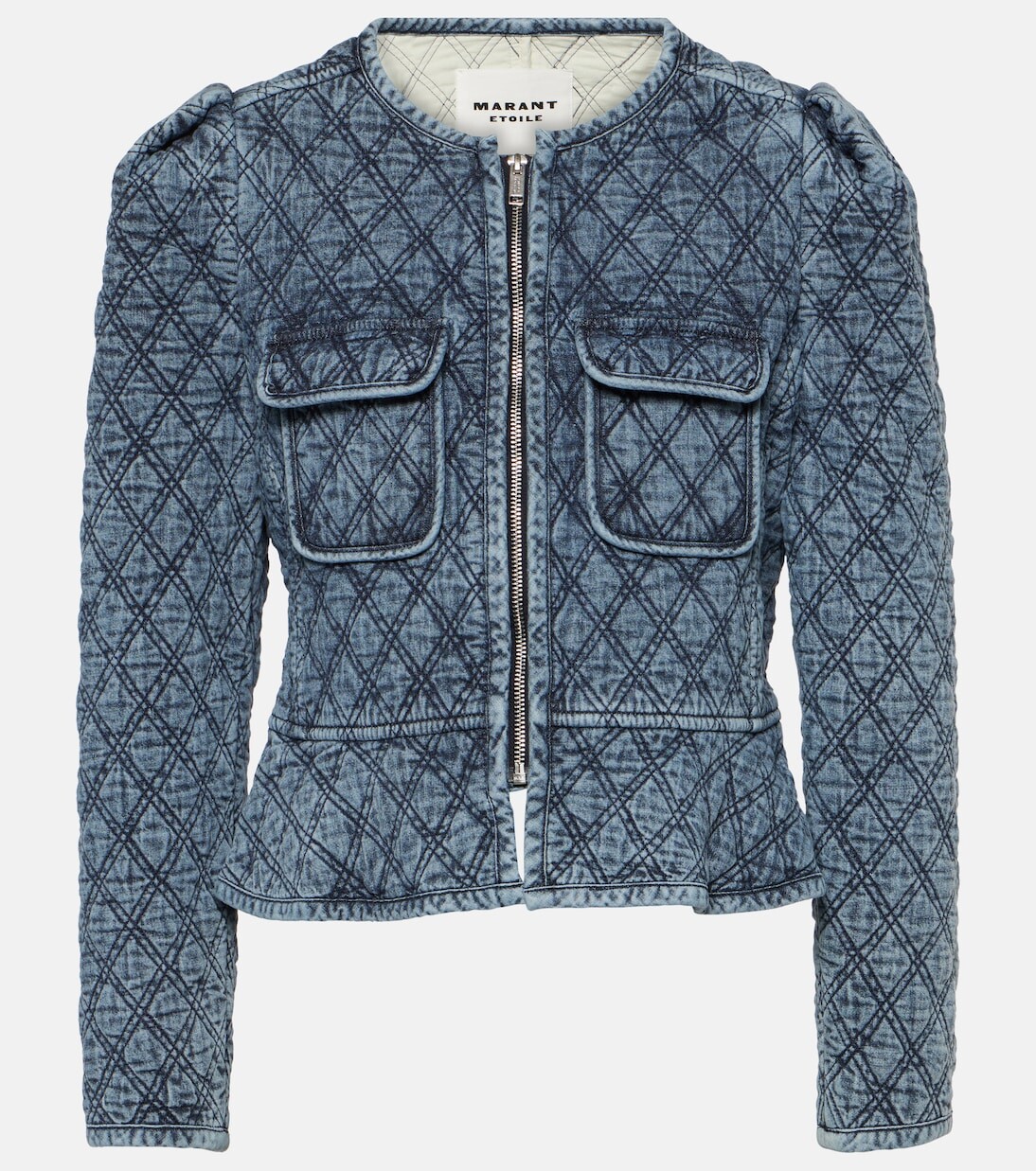 

Стеганая куртка deliona из хлопка Marant Etoile, синий