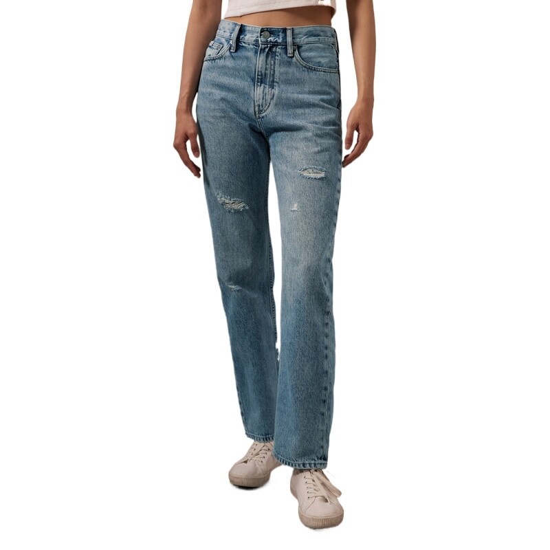 Женские джинсы Calvin Klein, цвет 1AA - Denim Light Blue — фото 4