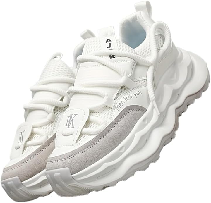 

Мужские ретро-кроссовки Hhhchpm с массивной подошвой, удобные, стильный преппи-дизайн- повседневные, зеленый/хаки