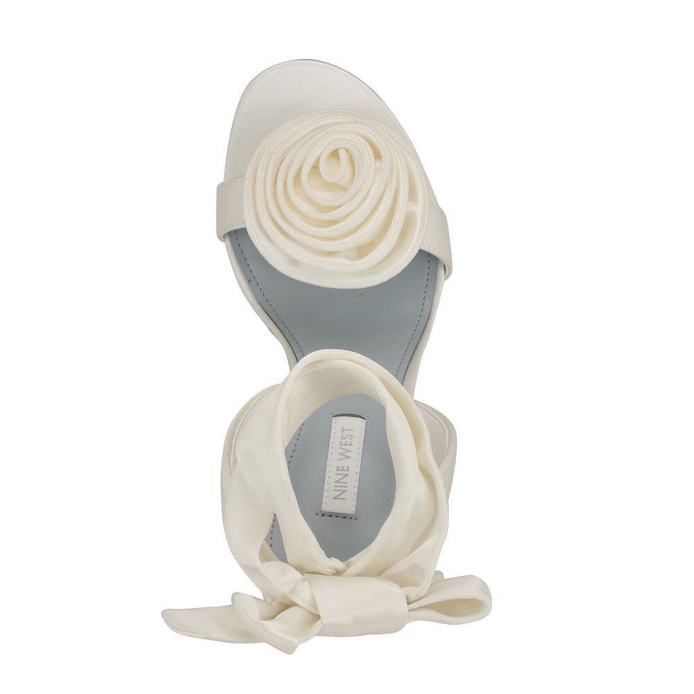 Женские модельные сандалии Nine West Krave Bridal, цвет White Satin — фото 4