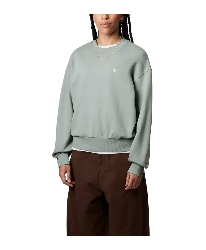 

Светло-Зеленая серебристая толстовка оверсайз Carhartt Wip, зеленый