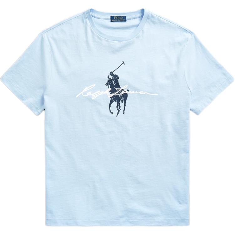 

Polo Ralph Lauren Футболка мужская синяя, Синий, Polo Ralph Lauren Футболка мужская синяя