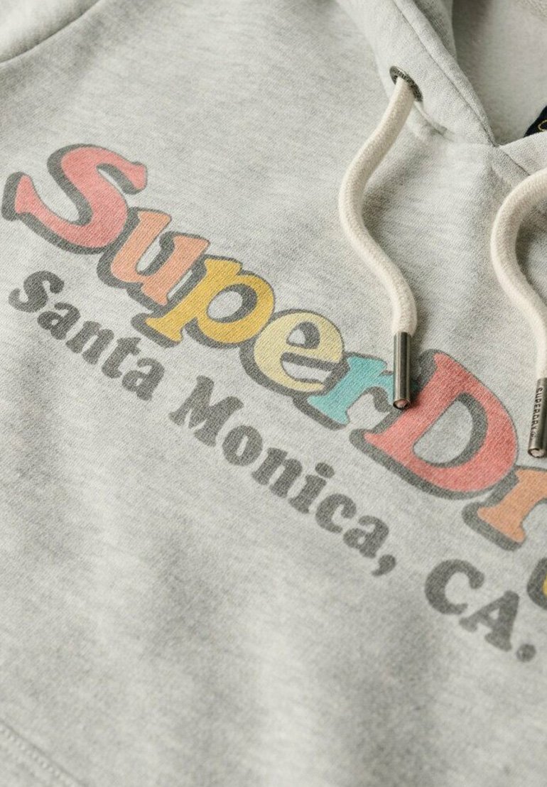 

Толстовка с капюшоном RAINBOW LOGO Superdry, светло-серый