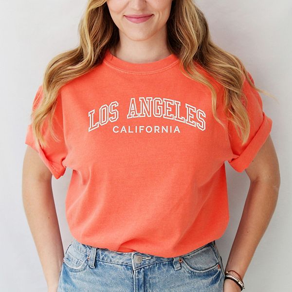 

Футболка с вышивкой Los Angeles CA, окрашенная в готовом виде Simply Sage Market, Bright Salmon, Зеленый, Футболка с вышивкой Los Angeles CA, окрашенная в готовом виде Simply Sage Market, Bright Salmon