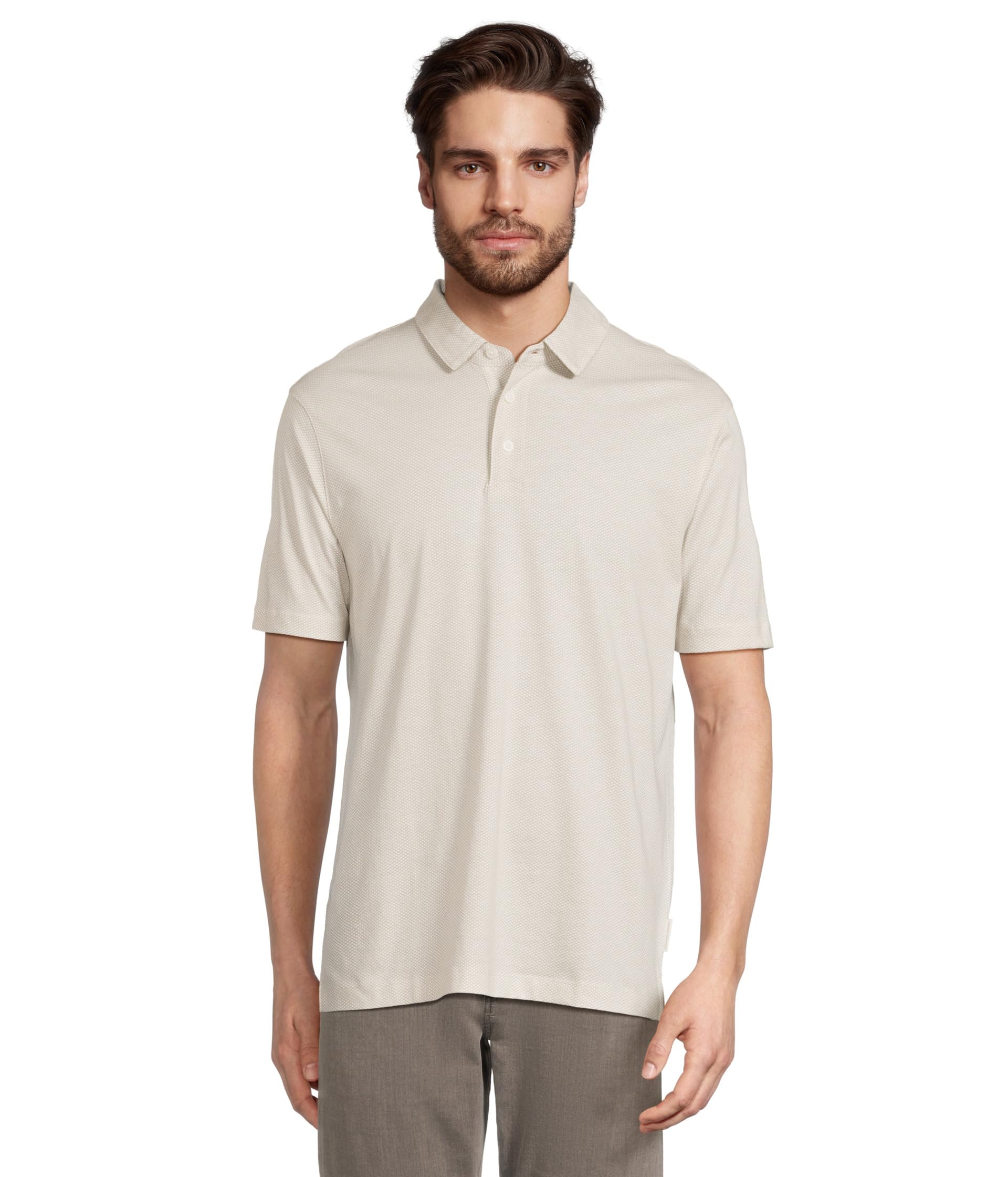 

Поло Armani Exchange Micro Print Polo, цвет Off White Arrow Down