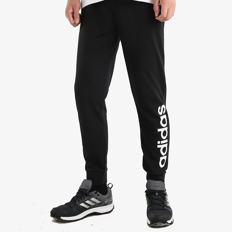 Adidas Neo Брюки Slim Fit спортивные мужские черные — фото 4