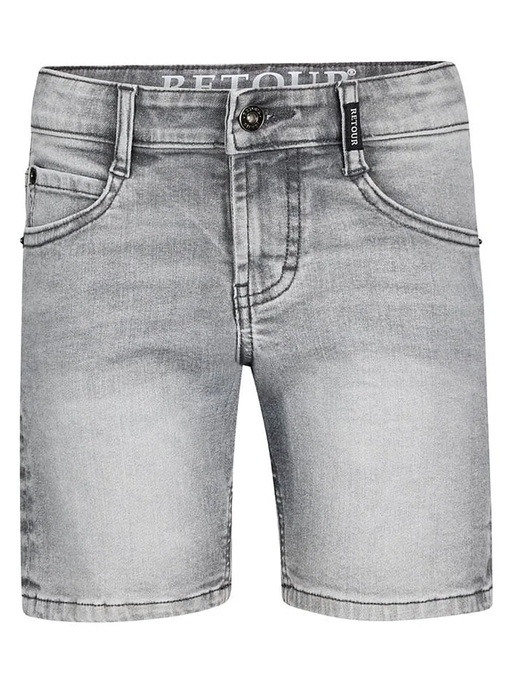 Шорты джинсовые Regular Waist Retour, серый