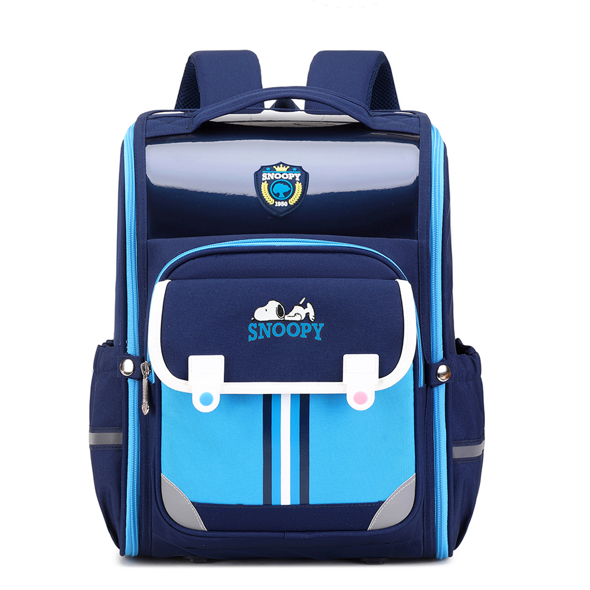 

SNOOPY Полиэстеровый и тканевый школьный рюкзак для младших классов Розовый Синий Красный, Blue