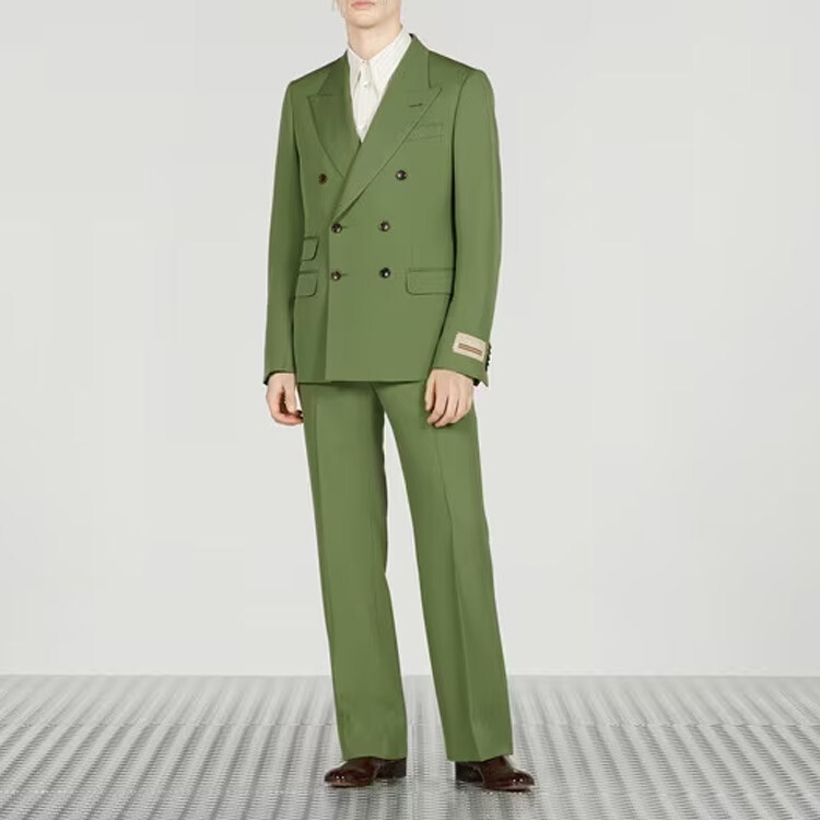 Повседневные брюки мужские зеленые Gucci, зеленый — фото 3
